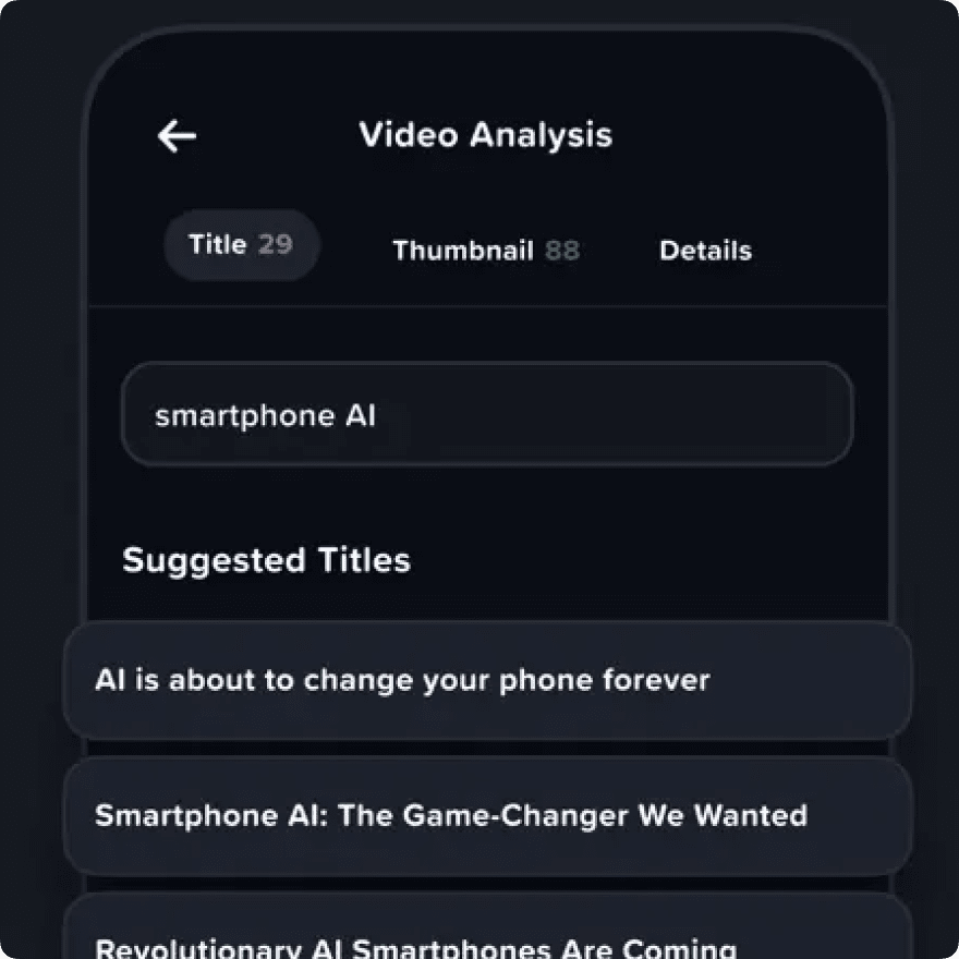 Image: Oprimize your videos vidIQ feature