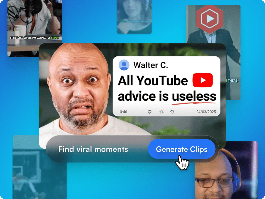 Create video clips in seconds